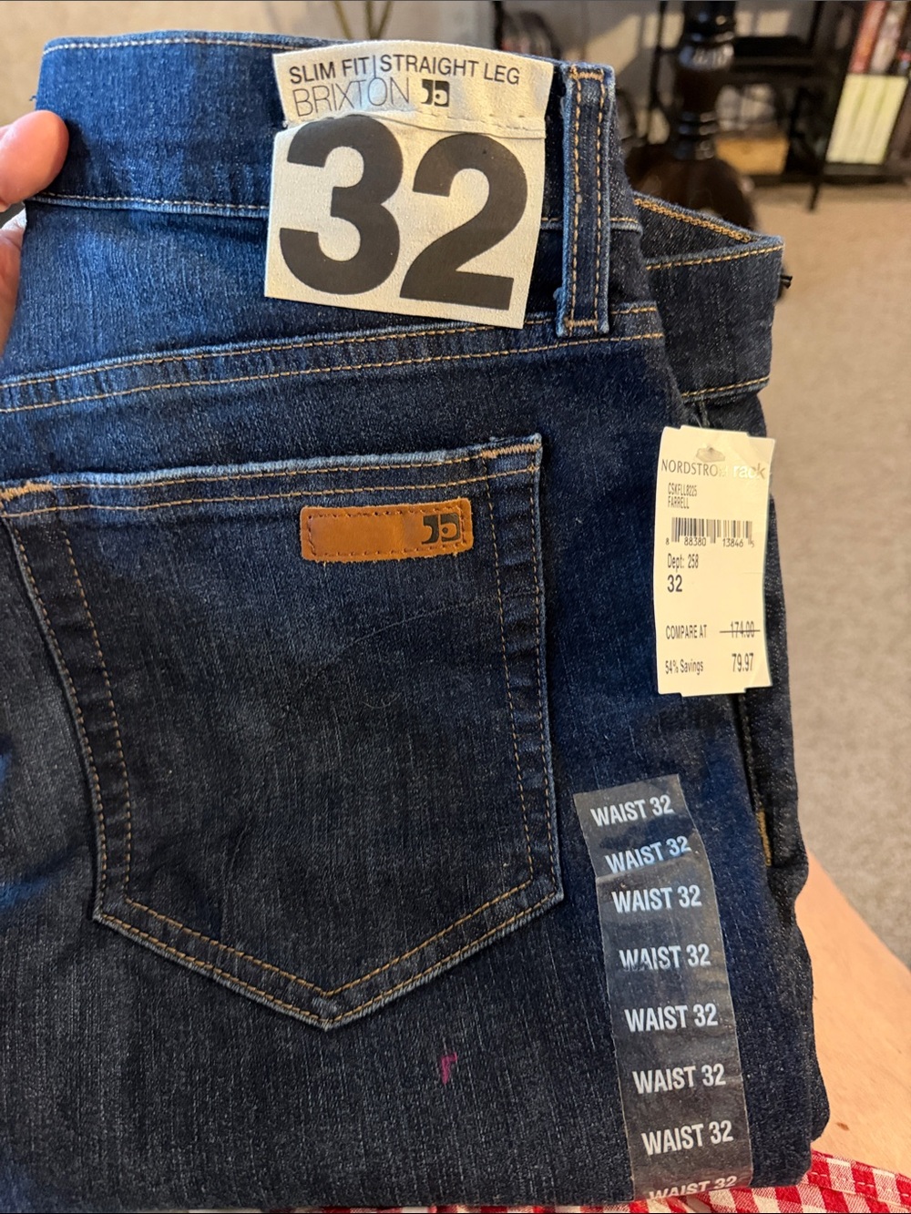Brixton Slim Straight Dark Indigo Jeans